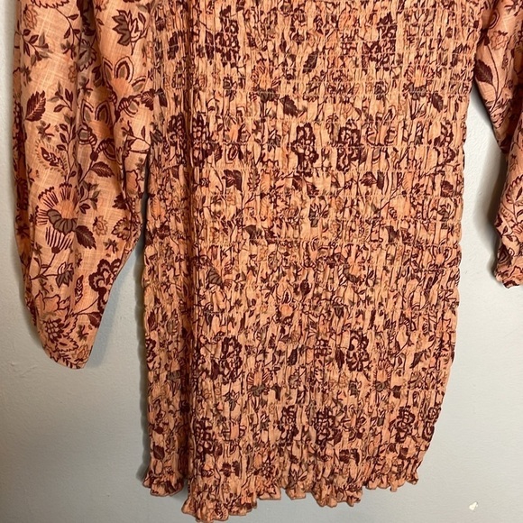 Free People | Smock It To Me Puff Sleeve Smocked Body Mini Dress Size Small NWT - Picture 5 of 12
